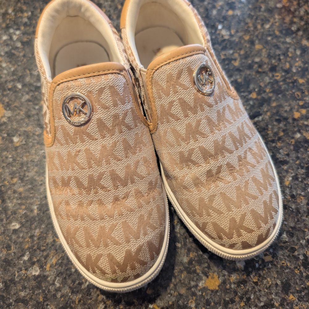 Michael Kors Kids Tan Slip-On Shoes